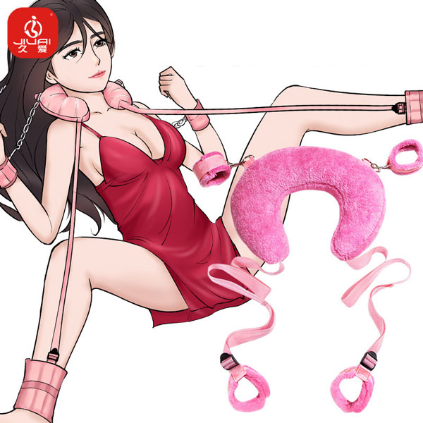 Bộ Trói Cổ Tay Chân Nệm Bông Mềm Siêu Kích Thích