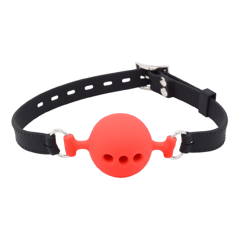 Bóng Khóa Miệng Ball Gag Dây Da