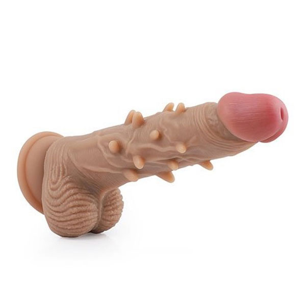 Dương Vật Giả Gắn Tường JIUAI Gai Nổi Siêu Mềm