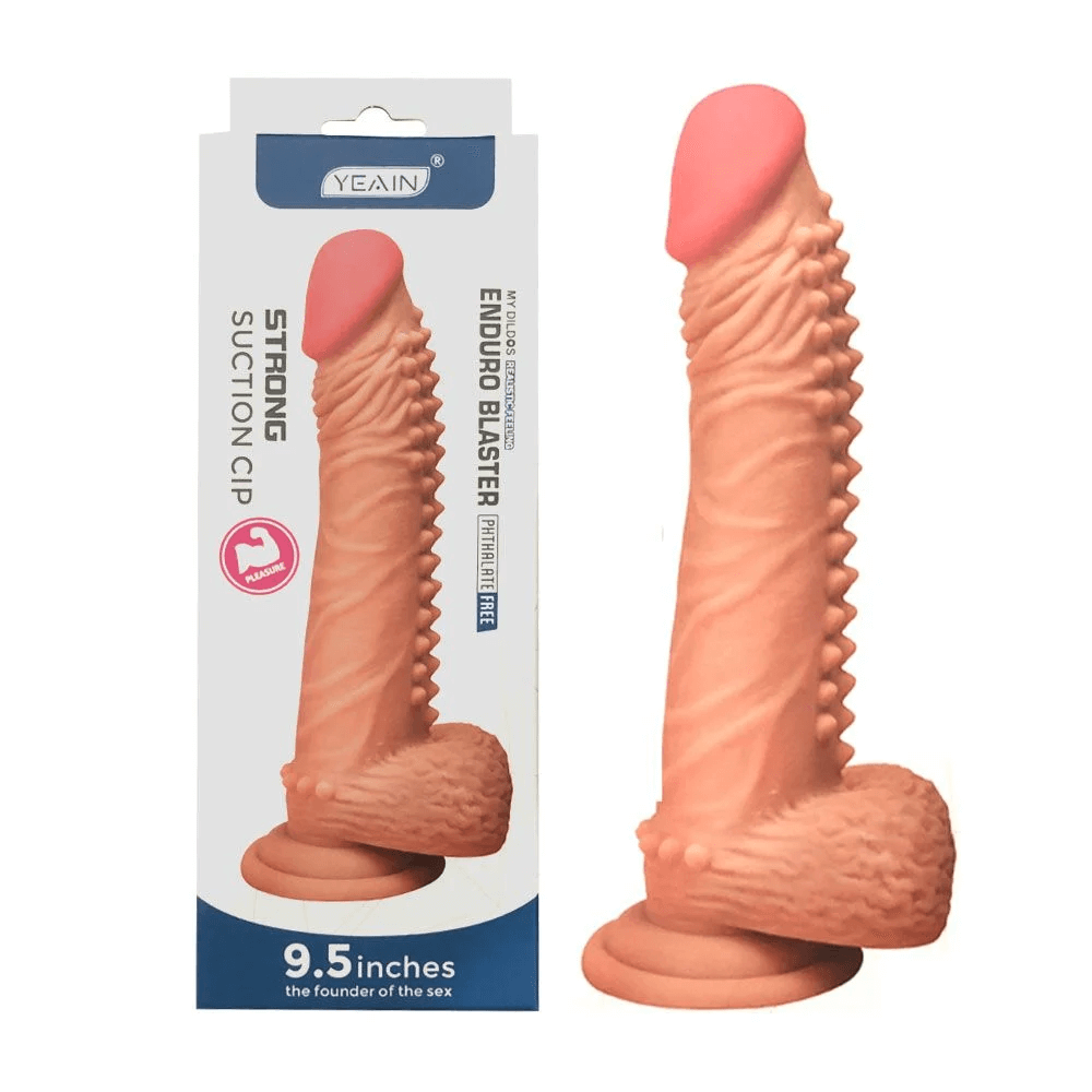 Dương Vật Giả Gắn Tường Yeain 9.5” Gai Nổi