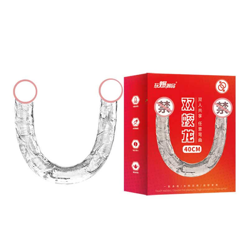 Dương Vật Giả 2 Đầu Trong Suốt 40cm