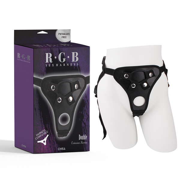 Đai Đeo Dương Vật RGB Double Extensions Harness
